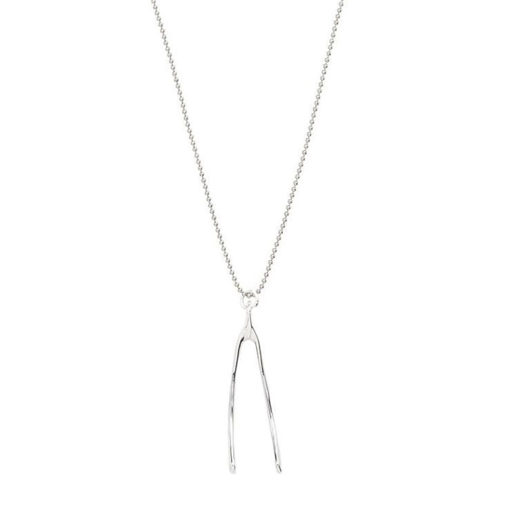 Marc Jacobs Wishbone Necklace in Silver